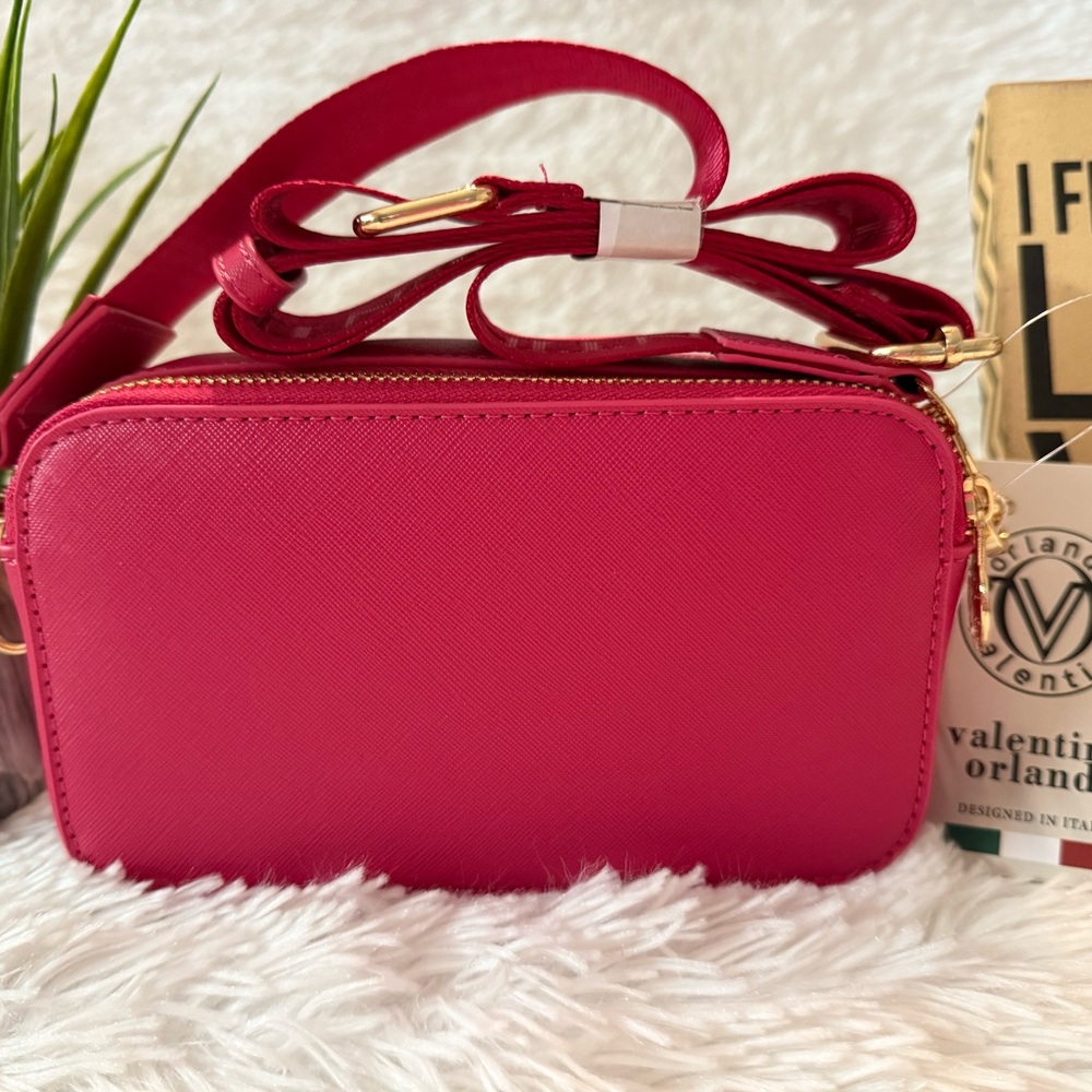 NWT Valentino Orlandi Hot Pink Camera Crossbody Handbag - Picture 5 of 14